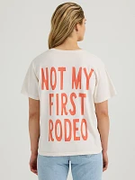 Wrangler x Diamond Cross Not My First Rodeo Tee Marshmallow