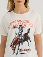 Wrangler x Diamond Cross Not My First Rodeo Tee Marshmallow