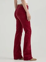 Women's Corduroy Bold Bootcut Jean Carmine