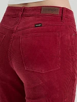 Women's Corduroy Bold Bootcut Jean Carmine