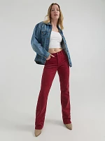 Women's Corduroy Bold Bootcut Jean Carmine