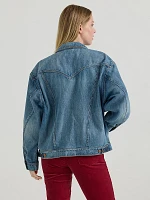 Women's Girlfriend Denim Jacket Mojave Blue