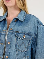 Women's Girlfriend Denim Jacket Mojave Blue