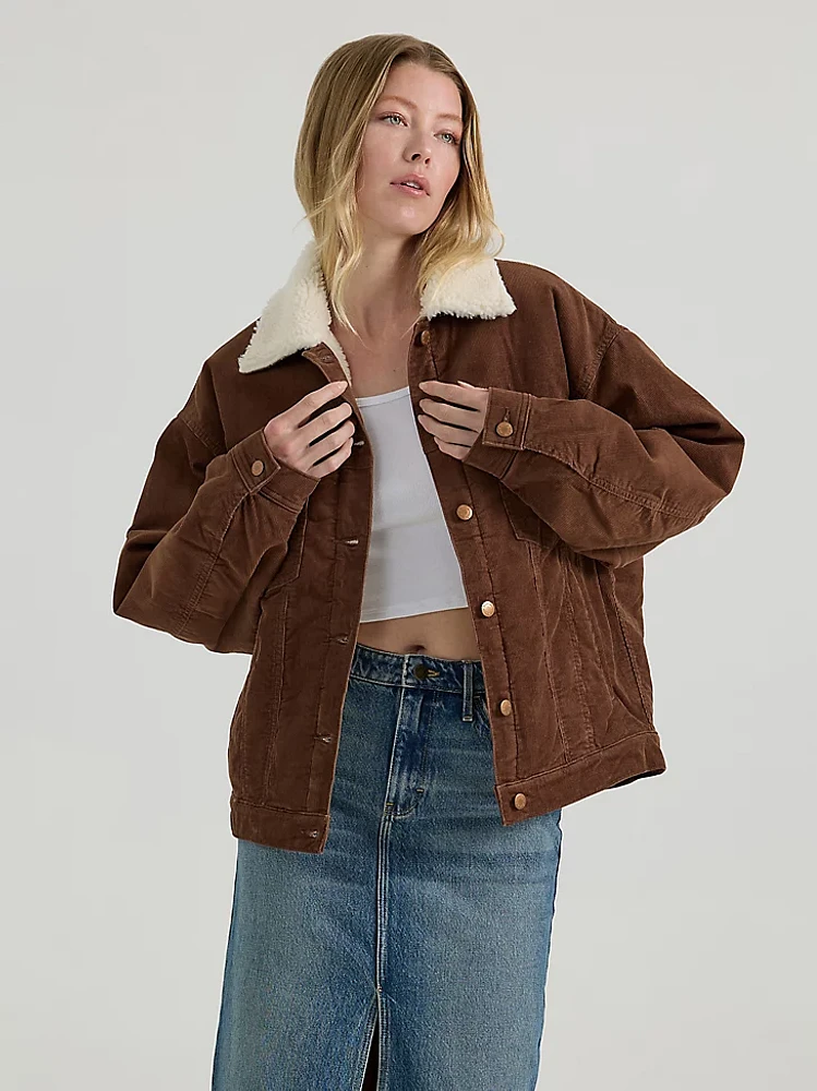 Women's Girlfriend Sherpa Jacket Cedar