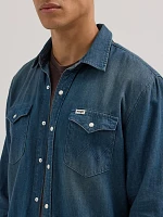 Men's Western Denim Shirt Tobacco