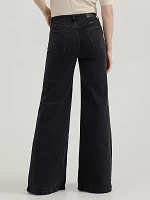 Women's Wide Leg Jean Carbon