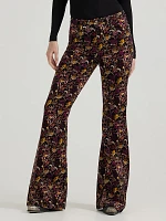 Women's Wrangler® Corduroy High Rise Fierce Flare Jean Midnight Floral