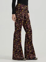 Women's Wrangler® Corduroy High Rise Fierce Flare Jean Midnight Floral