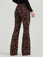 Women's Wrangler® Corduroy High Rise Fierce Flare Jean Midnight Floral