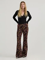 Women's Wrangler® Corduroy High Rise Fierce Flare Jean Midnight Floral