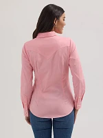 Women's Wrangler Western Button Down Shirt Peony