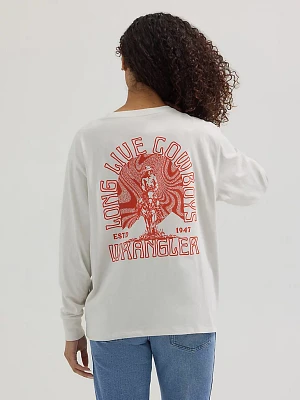 Women's Long Live Cowboys® Tee Vintage White