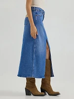 Women's Denim Midi Skirt Once Loved