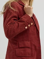 Women's Corduroy Blazer Madder Brown