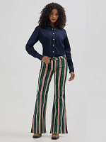 Women's Mid Rise Wanderer Stripe Jean Painterly