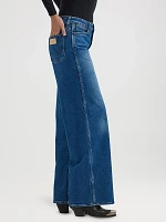 Women's Worldwide Mid Rise Wide Leg Jean Indigo Dusk