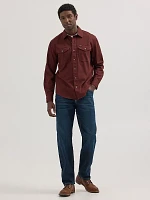 Men's Wrangler® Epic Soft™ Stretch Twill Shirt Bitter Chocolate