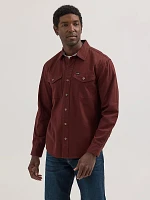 Men's Wrangler® Epic Soft™ Stretch Twill Shirt Bitter Chocolate