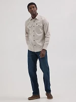 Men's Wrangler® Epic Soft™ Stretch Twill Shirt Silver Cloud