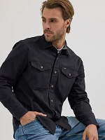 Men's Wrangler® Epic Soft™ Stretch Twill Shirt Caviar