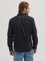 Men's Wrangler® Epic Soft™ Stretch Twill Shirt Caviar