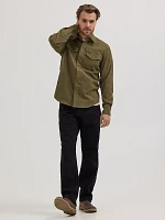 Men's Wrangler® Epic Soft™ Stretch Twill Shirt Ivy Green