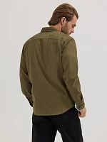 Men's Wrangler® Epic Soft™ Stretch Twill Shirt Ivy Green