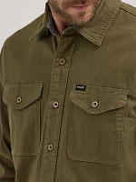 Men's Wrangler® Epic Soft™ Stretch Twill Shirt Ivy Green