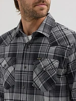 Men's Broken Twill Plaid Shirt Dark Shadow