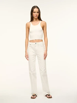 Wrangler + STAUD The Straight Cut Jean White