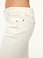 Wrangler + STAUD The Bikini Jean White