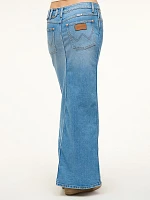 Wrangler + STAUD The Maxi Skirt Mid Blue