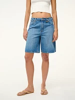 Wrangler + STAUD The Bermuda Short Mid Blue