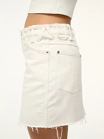 Wrangler + STAUD The Mini Skirt White