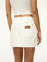 Wrangler + STAUD The Mini Skirt White