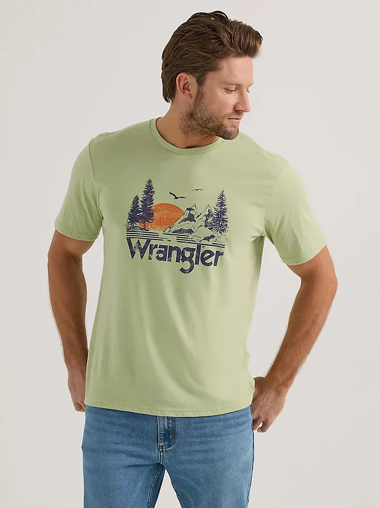 Men's Wrangler Western Sun Graphic T-Shirt Reseda