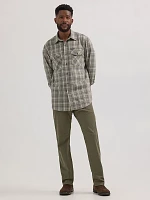 Men's Outdoor Utility Plaid Shirt Cabernet Storm