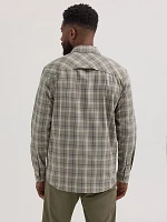 Men's Outdoor Utility Plaid Shirt Cabernet Storm