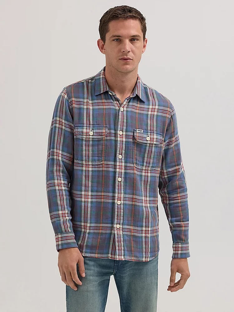 Men's Plaid Shirt Rainbow