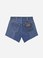 Wrangler x Beyond Retro Reworked Short Light Wash