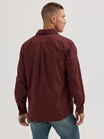 Men's Relaxed Fit Stretch Shirt Bitter Chocolate