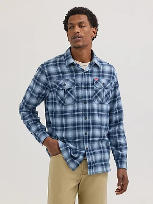 Men's Heritage Flannel Shirt Dark Denim