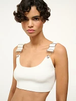 Wrangler + STAUD The Overall Knit Bra White