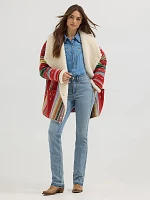 Wrangler x Lainey Wilson Sunburst Sherpa Coat Rodeo Ben