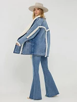 Wrangler x Lainey Wilson The Iconic Coat Mid Wash Denim