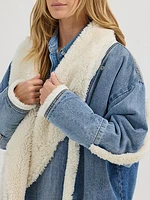 Wrangler x Lainey Wilson The Iconic Coat Mid Wash Denim