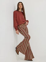 Wrangler x Lainey Wilson Clay Denay Stripe Bell Bottoms Henna