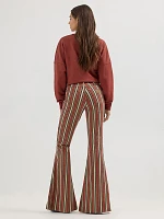 Wrangler x Lainey Wilson Clay Denay Stripe Bell Bottoms Henna