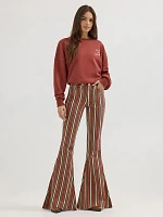 Wrangler x Lainey Wilson Clay Denay Stripe Bell Bottoms Henna