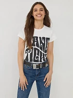 Wrangler x Lainey Wilson Hang Tight Shrunken Band Tee White